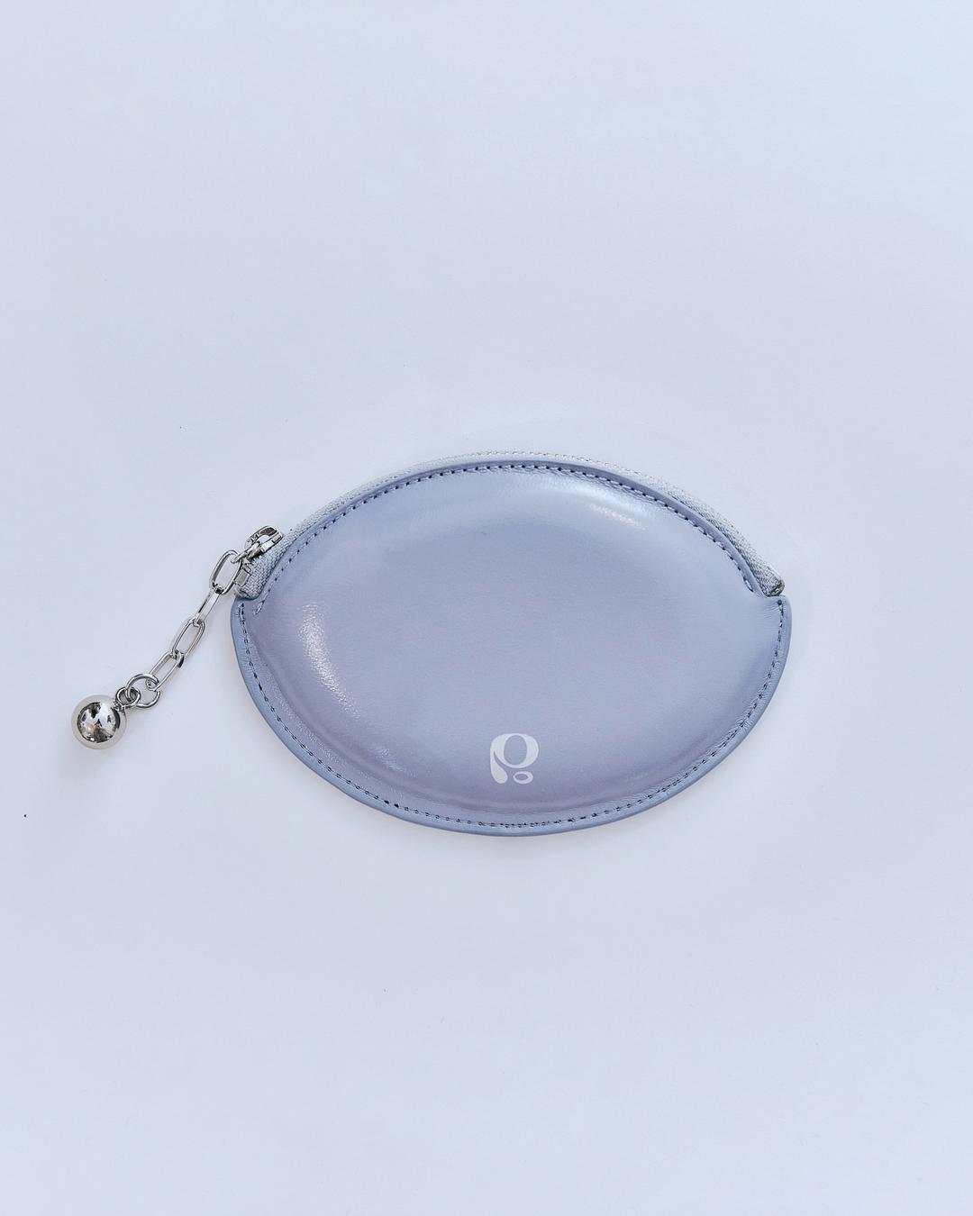 ball chain egg card wallet (blue)