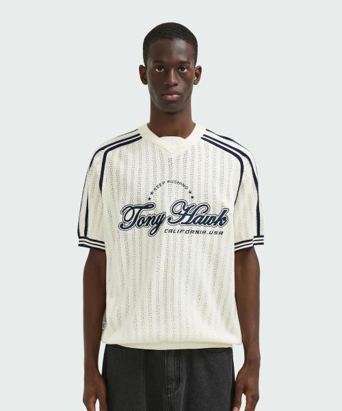 트랙 스포츠 클럽 니트 풀오버 아이보리