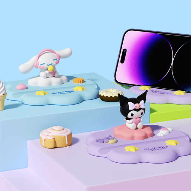 산리오 휴대폰 거치대 (2종 택1) 쿠로미 시나모롤 귀여운 친구 캐릭터 선물 신박한