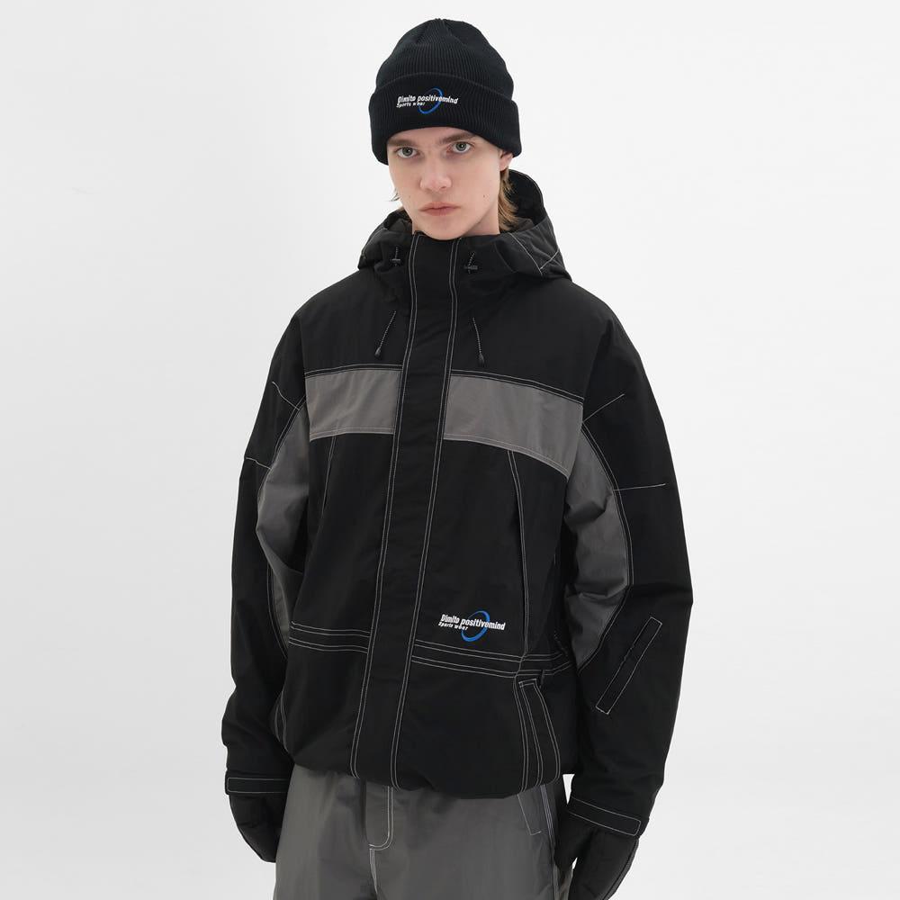 2425 DIMITO WORKS STITCHED JACKET BLACK 스노우 보드복 자켓