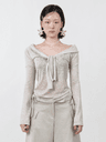 (4/28 예약배송 추가 5% 할인) Marina Mood Soft Shoulder Tee_Beige