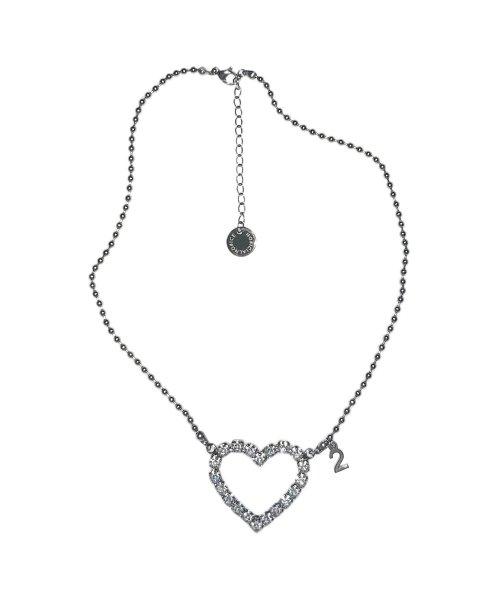스퀘어 오브 트윙클 하트 목걸이