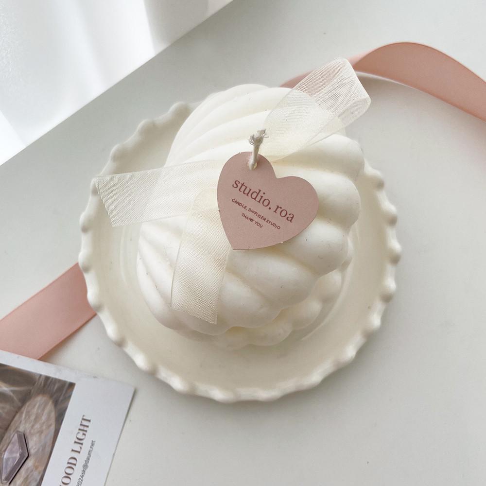 하트택 캔들택 제품택 미니 상품 택 제작 500매