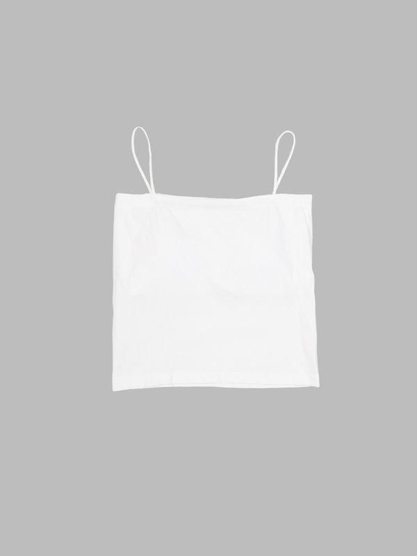 캡 내장 민소매 이너 화이트