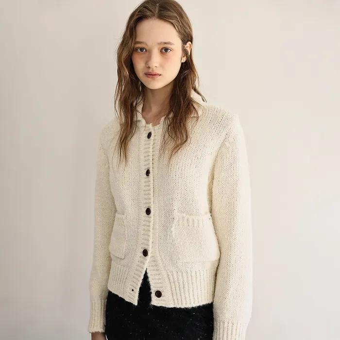 Eve collar cardigan (ivory)