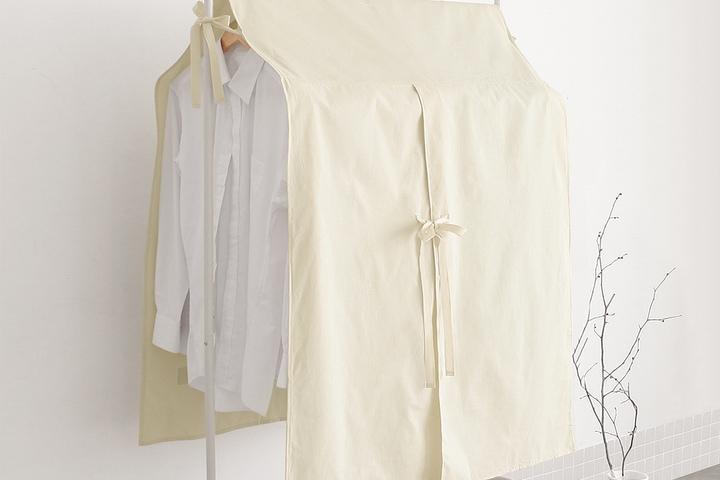 길이조절 코튼 행거커버 행거가리개 2size 3colors
