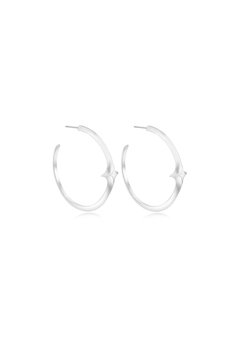 [에스파 카리나 착용] NEW SHINE STAR HOOP EARRINGS (L)