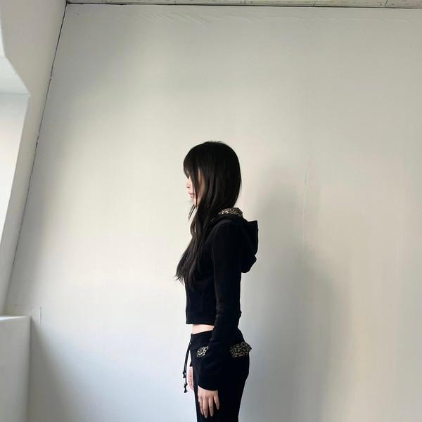 VELVET BOOTSCUT PANTS_ BLACK