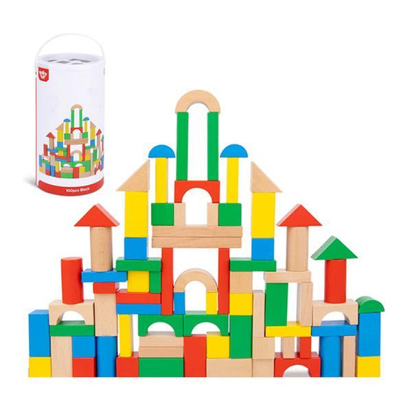[교구] 투키토이 - 원목블럭 100pcs(보관통포함)★하루특가★- 웅진책방
