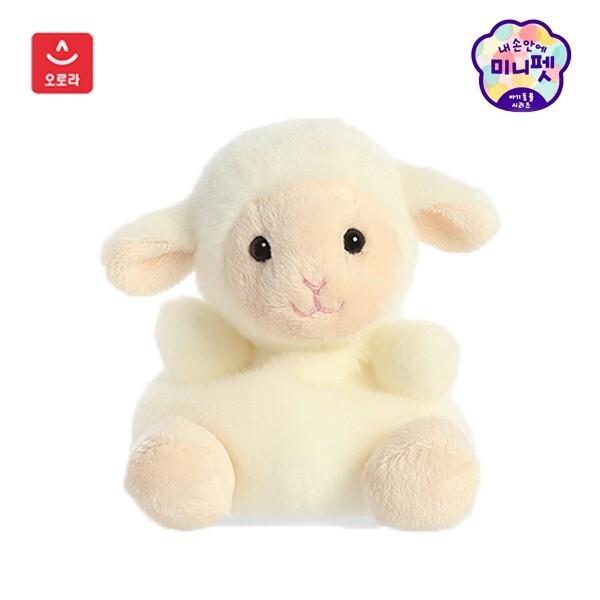 미니펫 하얀 양 인형 13cm 동물 애착 오로라