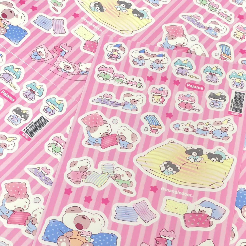 [맹글도어] 파자마 스티커