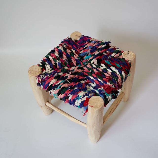 S,M,L size 모로코 마르쉐 원목 스툴 화분 보조 의자