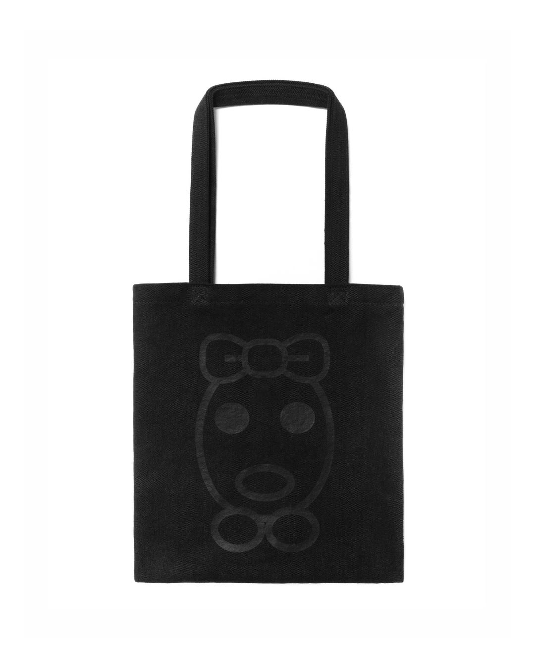 Small tote bag - Black denim