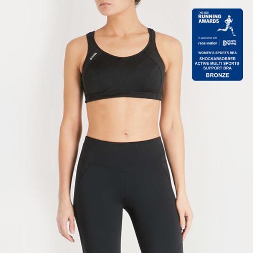 메가서포트 올블랙 스포츠브라