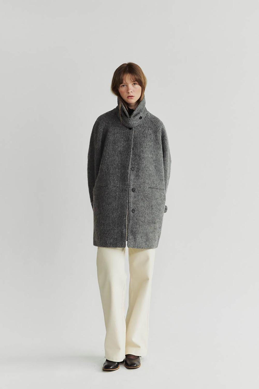 [NOEUD] [유튜버 PICK] Alpaca half coat