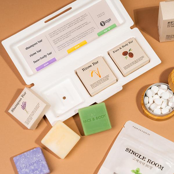 싱글룸 친환경 고체비누 호텔어메니티 3종 세트