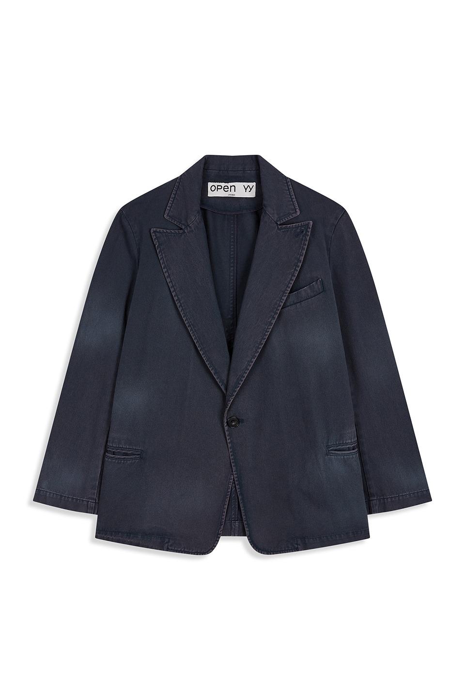 WASHED JACKET, NAVY