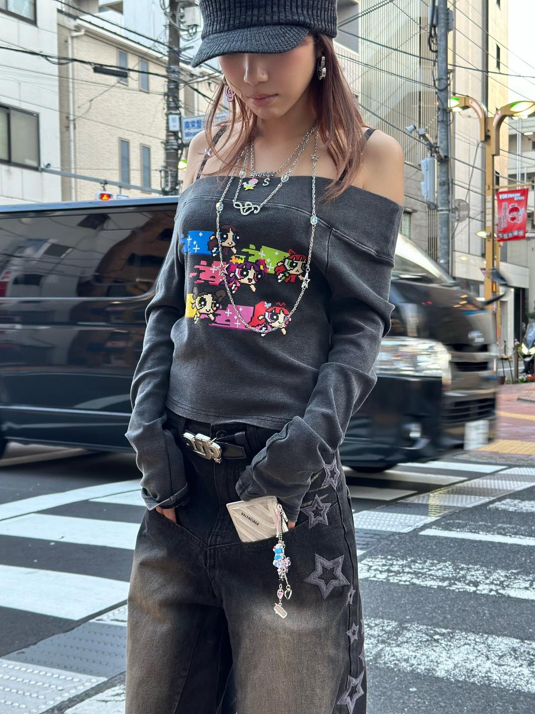 Black Vintage Washed Denim Pants