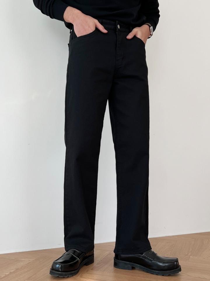 베르크 기모 와이드 코튼 팬츠