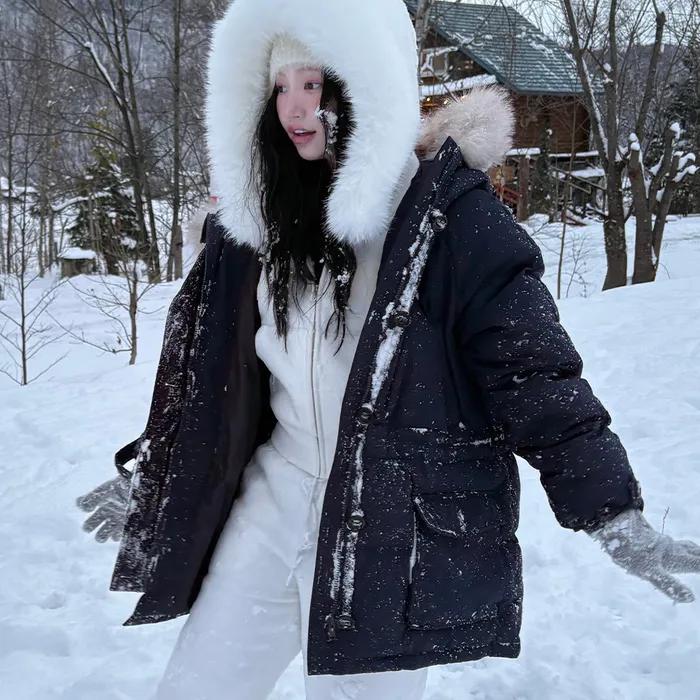 Everest Fur-Trimming Duck Down Parka_Navy