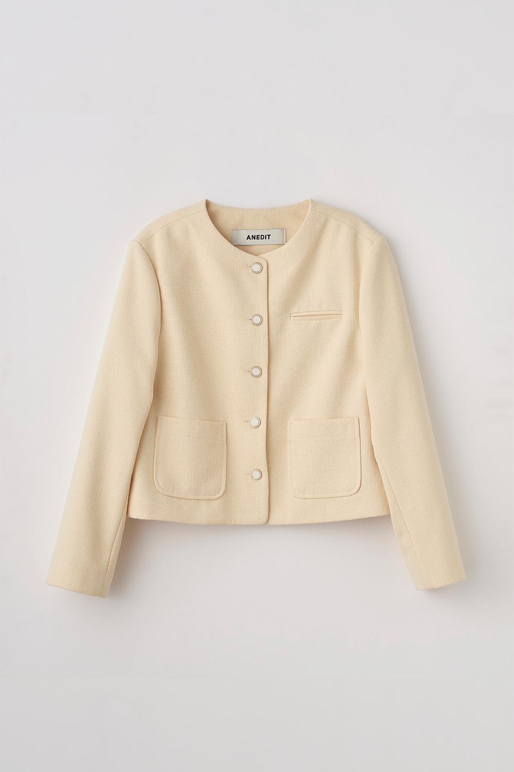 Button Tweed Jacket_BU