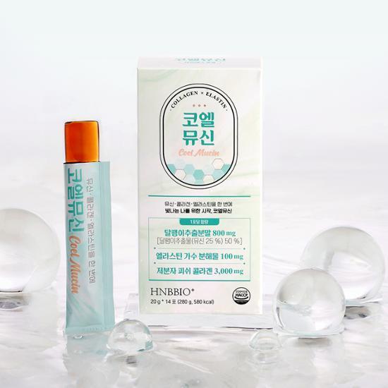 코엘뮤신 20g*14포 달팽이추출분말(뮤신25%)800mg 엘라스틴 100mg 저분자피쉬콜라겐 3,000mg