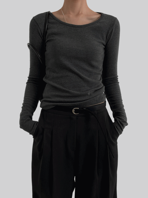 기모유넥티셔츠