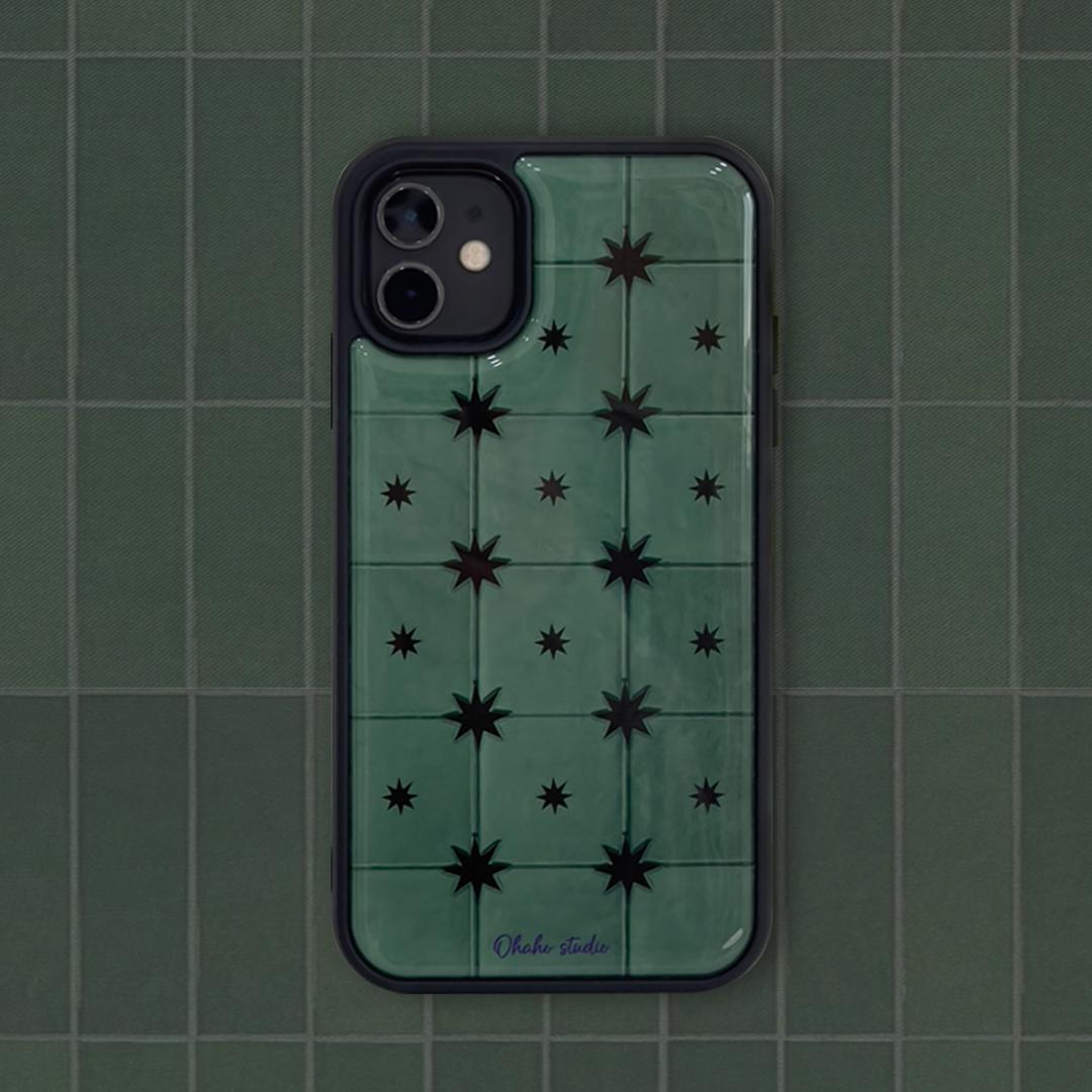 Vintage Green Phone case (에폭시 범퍼)