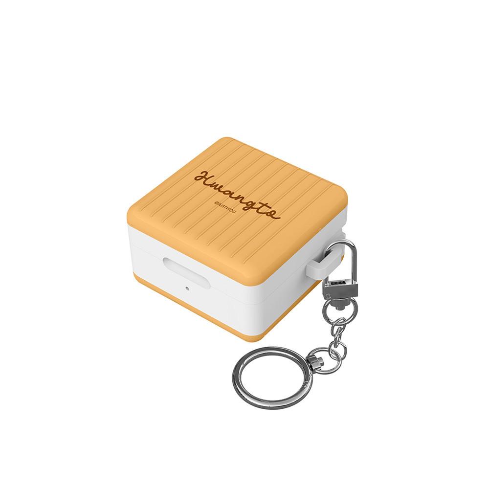 저스트포유 허쉬컬러 레터링 갤럭시 버즈2프로 버즈2 버즈프로 버즈라이브 호환 캐리어 콤보 케이스