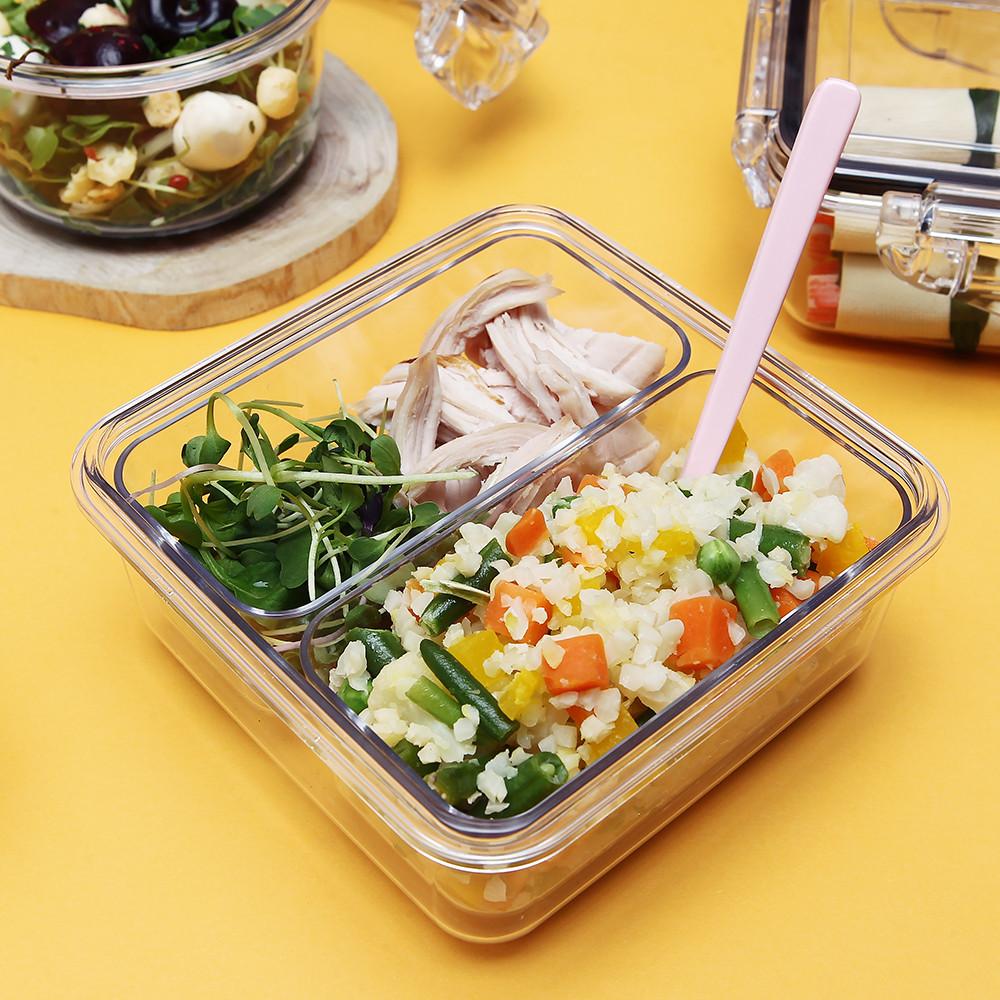 고트만 밀폐용기 정사각6호 780ml (소분용기포함) 강남밀폐용기 반찬통