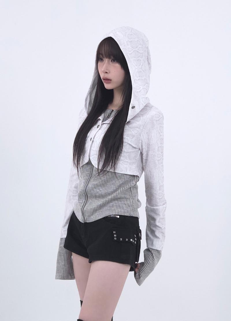 그로스컷 파이톤 후드집업