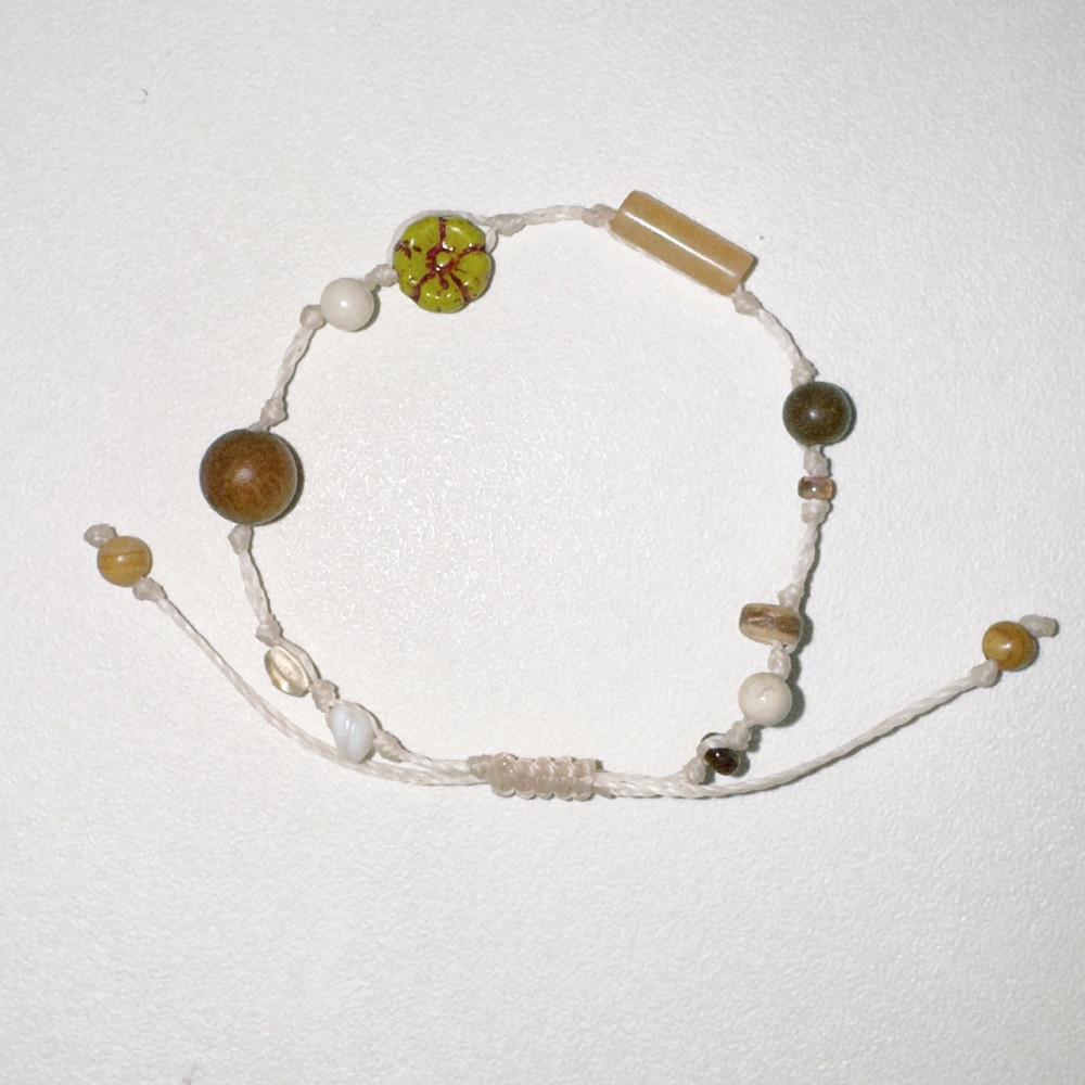 오무무 dreamers bracelet 2 옐로 제이드 황옥 원석 매듭 실팔찌