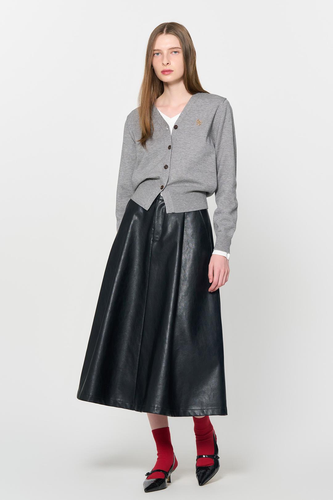 제너럴아이디어 WOMAN GNRL 에센셜 가디건 [GREY]