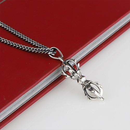 925실버 체인 목걸이 순은목걸이 금강저 불교 남자은목걸이 줄