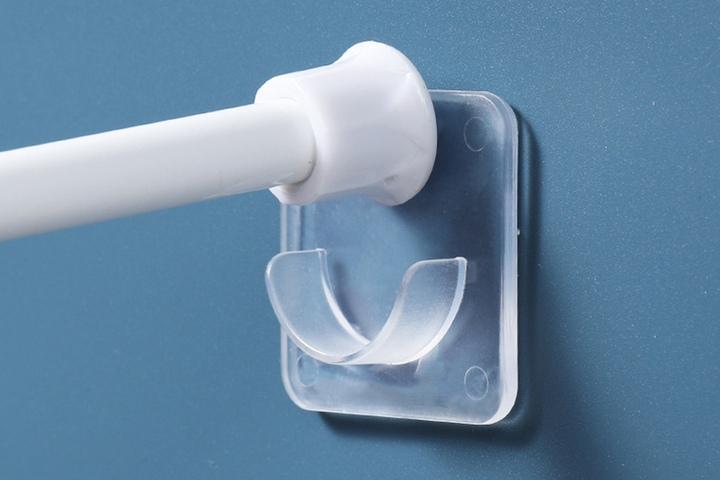 접착식 커튼봉 걸이 압축봉 고정 홀더 지지대 브라켓