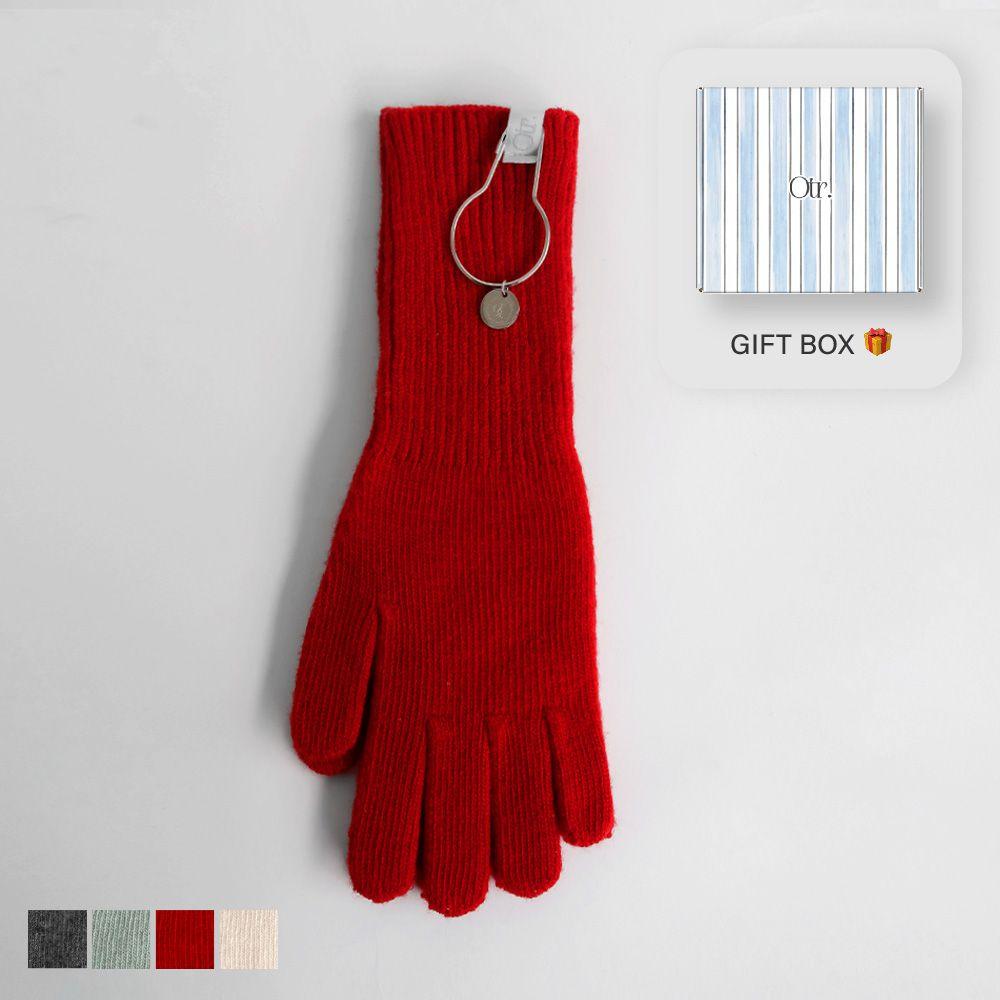 COLOR LONG GLOVES RED