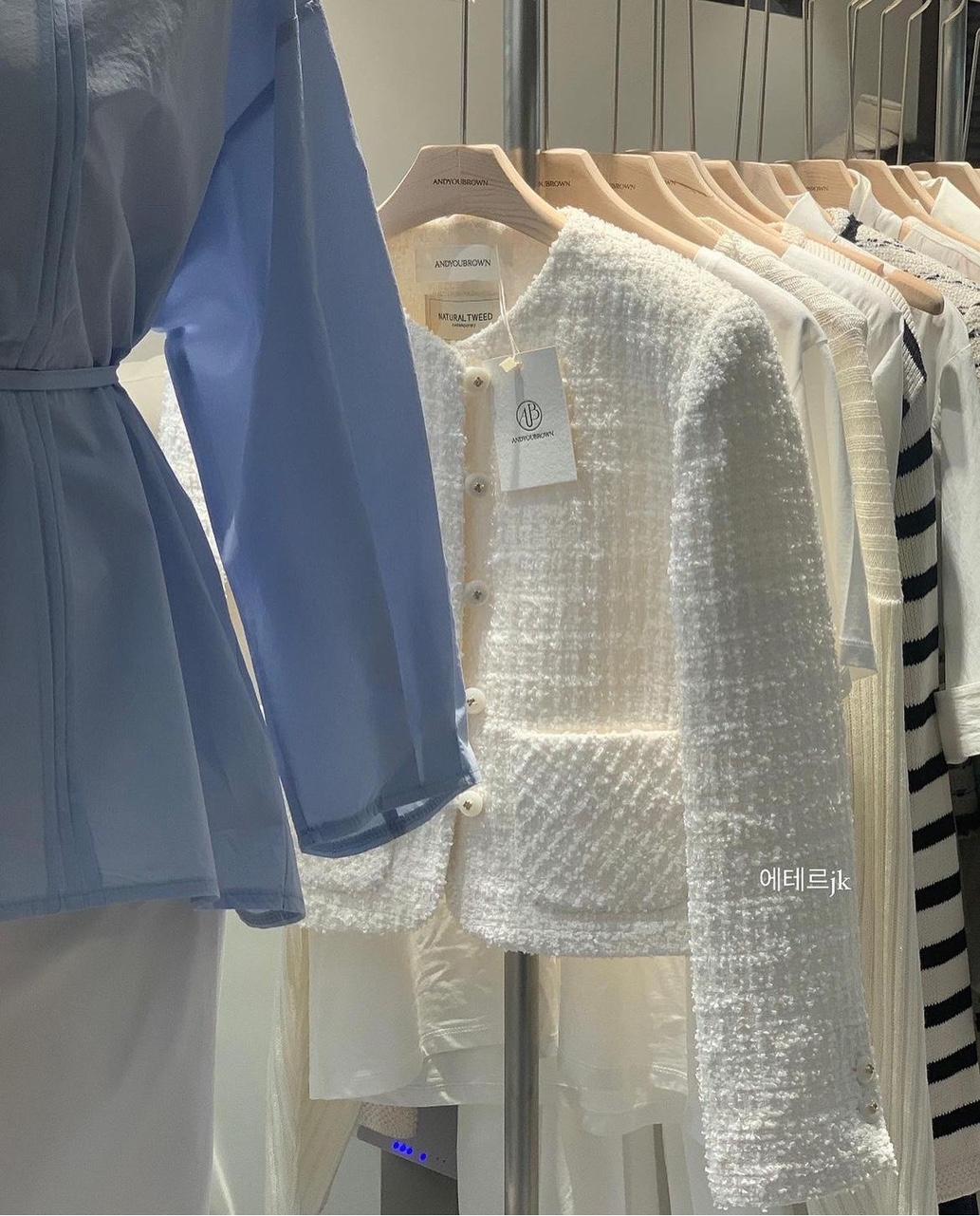 에테르자켓 트위드자켓 여성자켓(2컬러)