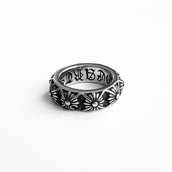 Flame Pattern Layered Ring