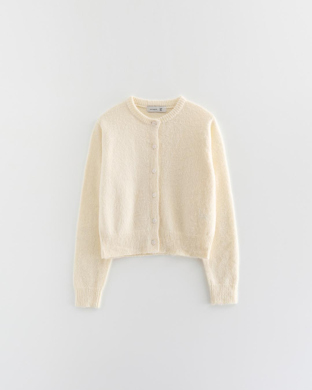 Mohair Brushed Cardigan Knit_V2_Cream