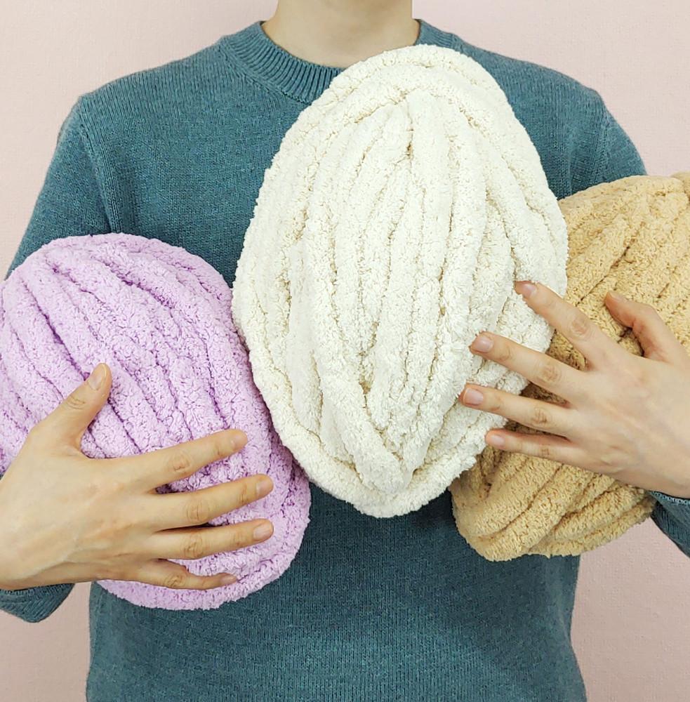 5+1 올댓위빙 단독/ 자이언트얀 가방 실 청키수면사/ 핸드니팅 뜨개실 블랭킷 담요