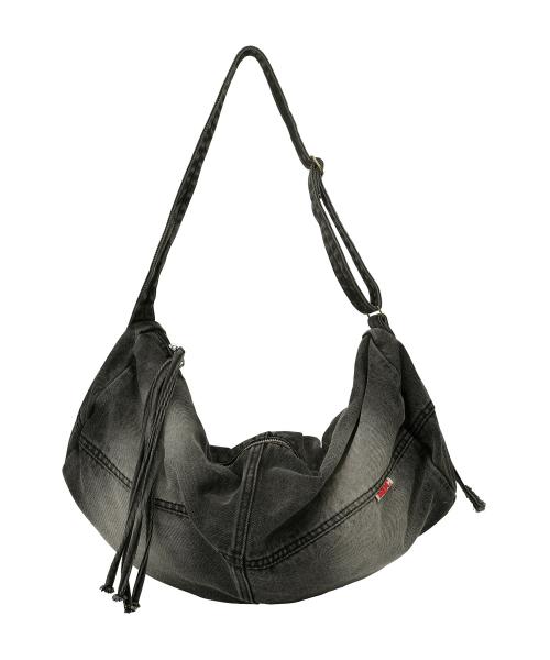 스컬프터(SCULPTOR)  Vintage Brushed Denim Duffel Bag Washed Black - 사이즈 & 후기 | 무신사