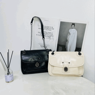 체투 플랩 체인 숄더 크로스백 2color