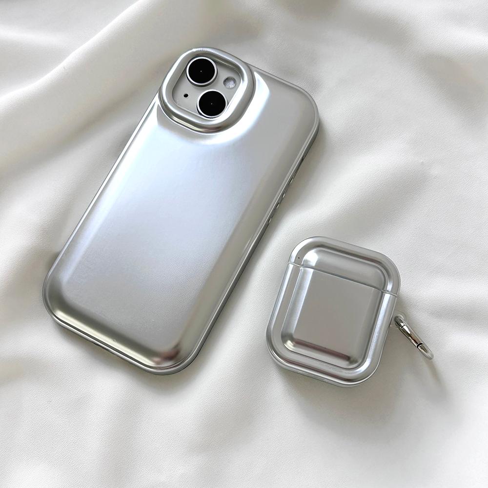 [당일출고] 실버 메탈 베이직 세트 아이폰케이스