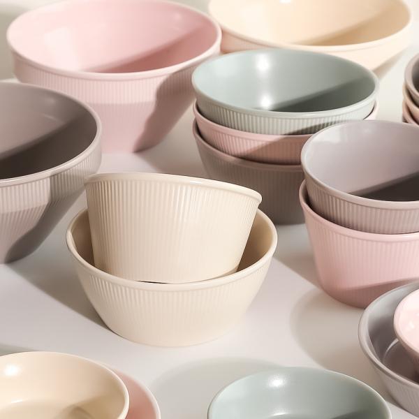 파스텔 그릇 도자기 식기 시리즈
