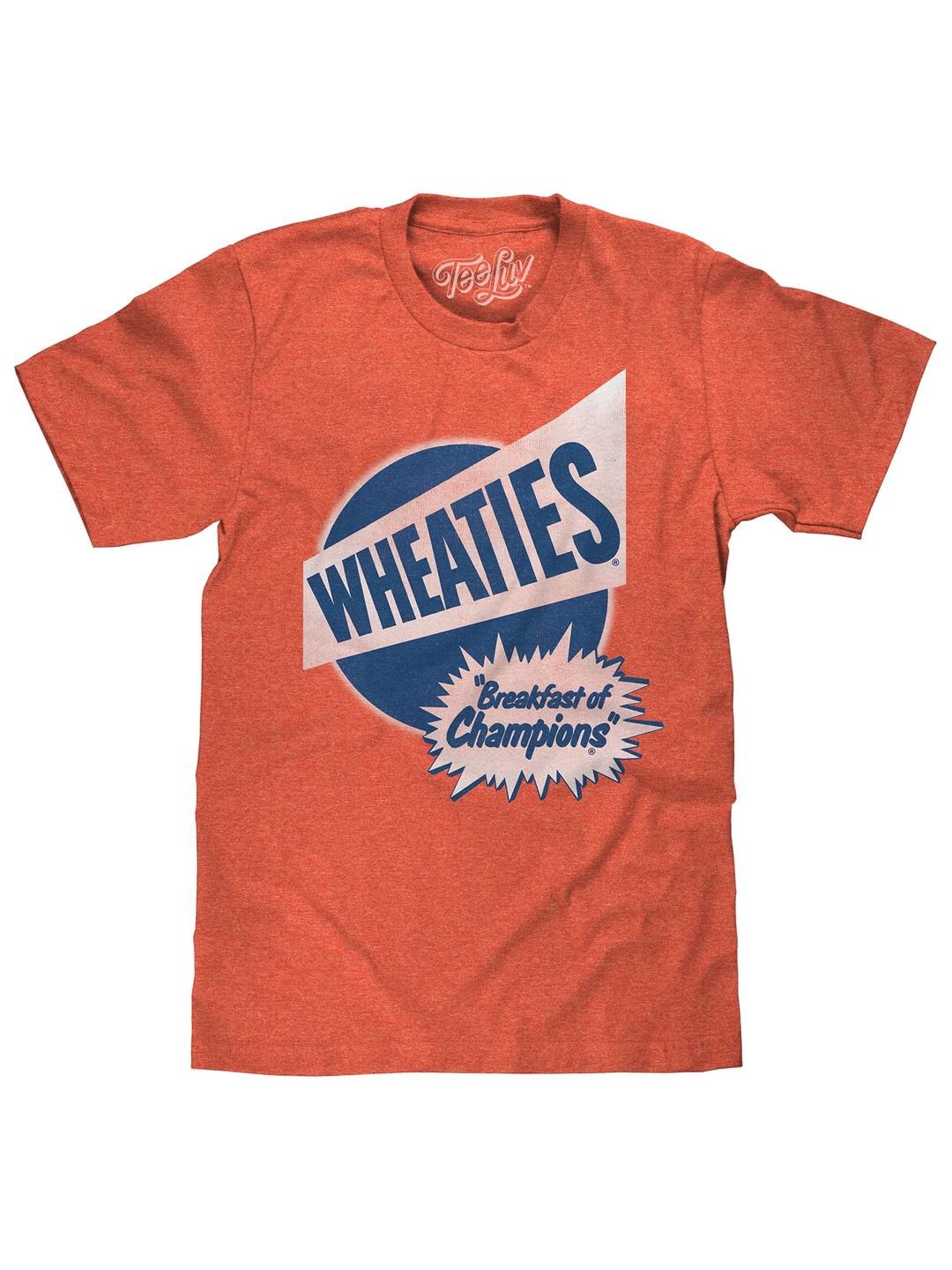 Tee Luv Men's Wheaties Breakfast of Champions Cereal Shirt (L)