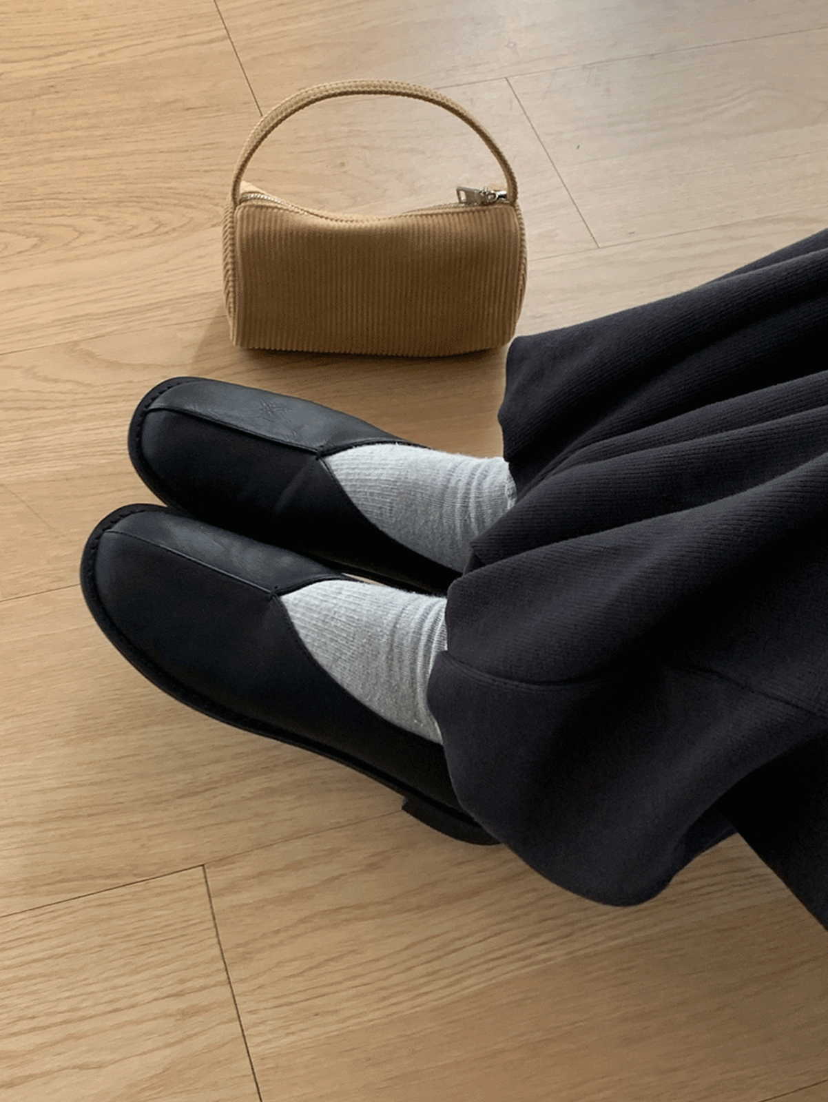 matt wrinkle loafer (1color)