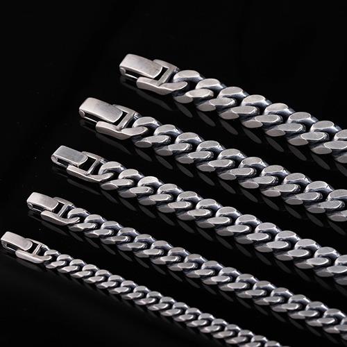 남자은팔찌 여자은팔찌 커플 체인 순은 925