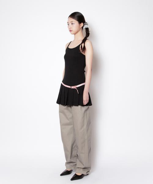 PLEATS MINI ONE-PIECE (BLACK)