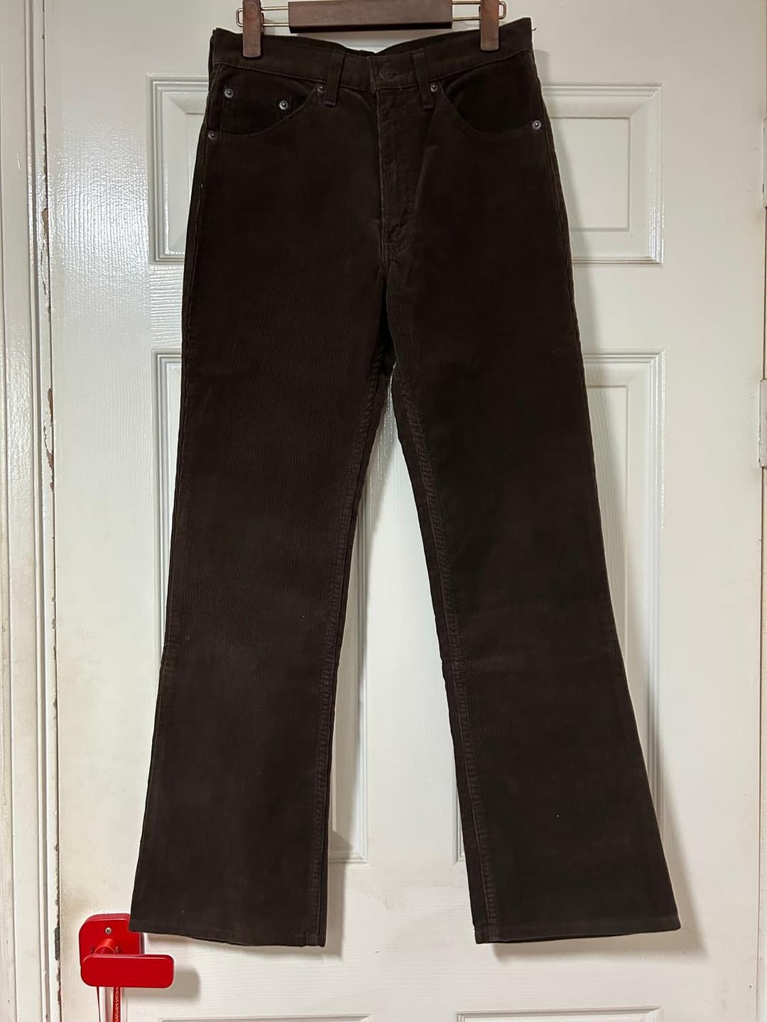 리바이스 517 플레어 코듀로이 팬츠 다크브라운 일본제 | 후루츠패밀리