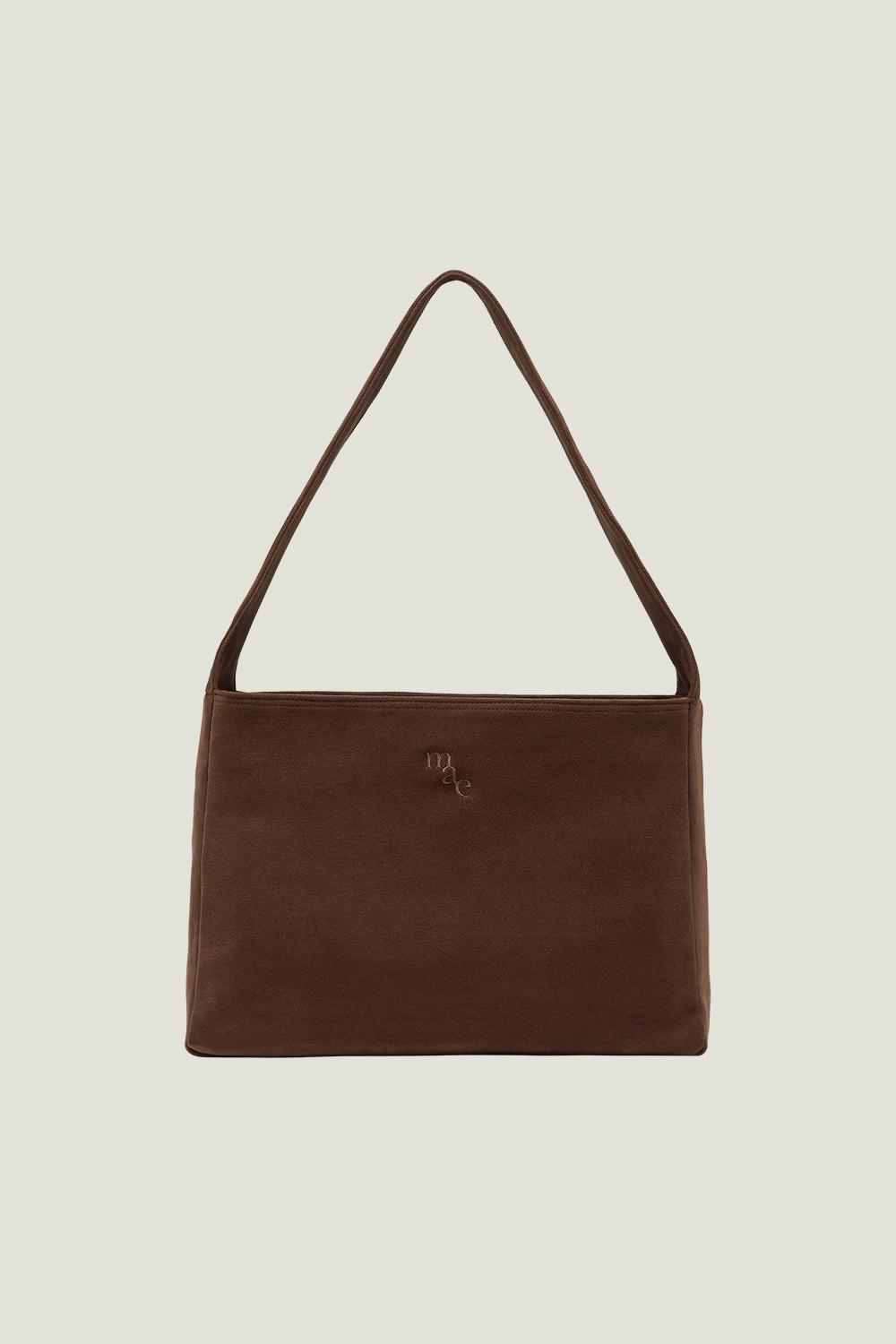 Comfy Hobo Bag _ Suede Dark Choco